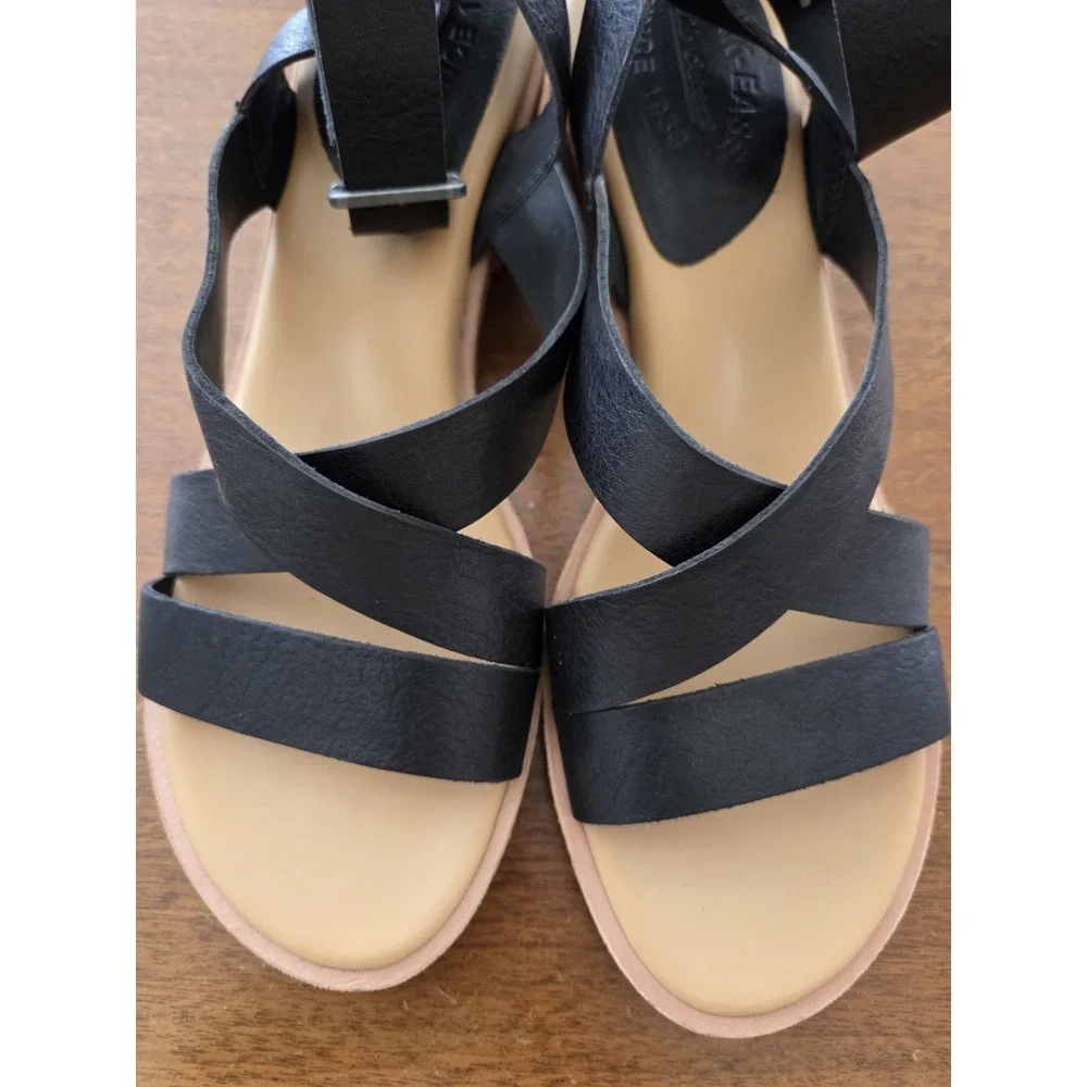 Cork Ease Marianna Ankle Strap Sandals Sz 10 Black‎